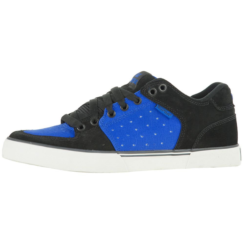 Baskets Basses Supra EE Vega Bleu Noir Royal/Black Femme | HCW-71410189